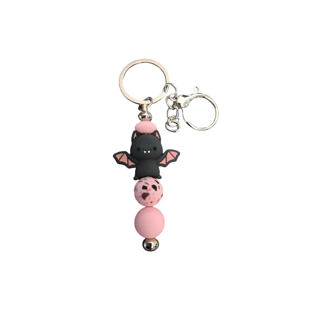 Handmade Bat Bag Charm or Keychain